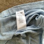 Rag and Bone baby blue oversized boxy linen Tshirt with pink, grey details size xs Photo 9