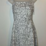 SheIn Knot Strap Shirred Back Dalmatian Print Slip Dress Size XS Photo 3
