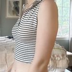 O'Neill o’neill zippered cropped collar tank top with stripes Photo 1