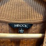 Misook  Cable Knit Long Sleeve Midi Sweater Dress in Camel L Photo 6