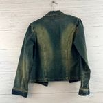 Jennyfer J Faded Y2K 90s Grunge Denim Jacket Size S Blue Photo 1
