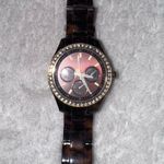 Fossil  tortoise shell watch with gold accents Photo 0