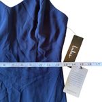 Lulus We Belong Together Spaghetti Strap Chiffon A-Line Maxi Formal Dress Navy Size Small 0625A Photo 11