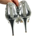 Alfani  Women’s Tacy Silver Metallic Platform Strappy Formal Heels 8.5 Photo 6