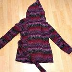 Mossimo Aztec Print Belted Jacket , Size Small Petite Pink Size M Photo 0