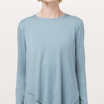 Lululemon  Sweetest Day Long Sleeve
*Tencel Blue Cast sz 12 Photo 0