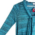 Avenue  Sweater 22/24 Detachable Scarf Soft Lightweight Blue Black New Photo 2