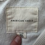 American Eagle White Cropped sweatshirt Photo 1