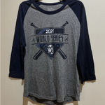 2021 Atlanta Braves MLB World Series Champions Baseball Style Shirt ~ Medium Blue Photo 0