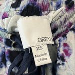 Greylin  Purple Black and White Watercolor Button Up Maxi Skirt, Size XS Photo 5