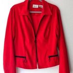 Lee Vintage Kathy Red Faux Suede Jacket Photo 0