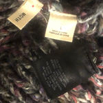 Anthropologie  MOTH Chunky Knit Multicolor Open Cardigan With Lined Pockets Sz LG Photo 13