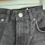 ZARA  Wide Leg High-Rise Raw Hem Jeans Photo 6