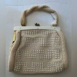 Vintage 1950's John Wind White Beaded purse Photo 0