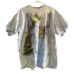 The Mountain Green Tree Frogs Overalls Nature Blue Tie Dye T-Shirt Size Large Photo 0