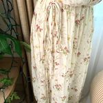 ZARA Floral Sequin Ruffle Midi Halterneck Midi Dress in Ecru Photo 9