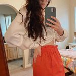 Urban Outfitters Pink High Waisted Paper Bag Shorts  Photo 2