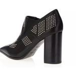 Chloé Chloe women’s black studs leather pointed ankle booties block heel size 37.5 Photo 1