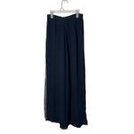 Cache Vintage 80s 90s  Black Chiffon Overlay Wide Leg‎ High Waist Pants Size 2 Photo 6