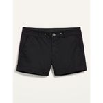 Old Navy Womens  Mid Rise Black 3.5”  Everyday Chino  Weekend Shorts - Sz 4 Photo 1