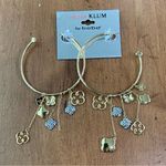 Bebe Heidi Klum for  Hoop Dangling Charm Earrings Photo 0