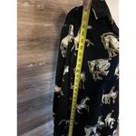 She & Sky Equestrian Horse Shirt country Women Sz large Black Button Down  Photo 5