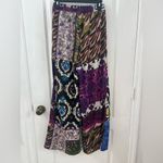 ZARA Patchwork Print Pants Pajama Style Flowy Blue Purple (Size XS) Photo 7