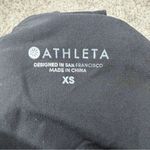 Athleta Brookfield Racerback Athletic Mini Dress Black Extra Small XS Laser Cut Photo 4