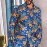 Printfresh  Bagheera Men's Long Sleep Shirt‎ Sapphire Size XS Photo 0