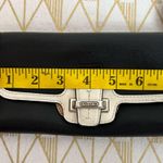 Coach Black and Cream Leather Clutch Wallet Photo 8