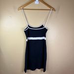 Brandy Melville Lillian Dress Navy and White Cotton One Size Super Cute EUC Photo 5