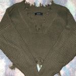 Akira Olive Green Sweater Photo 0
