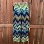 Coco Bianco Palazzo Chevron Peacock Pants Size Small NWT Photo 13