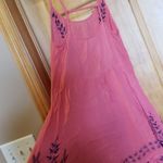 Free People Meadows of Medallion coral dress/ tunic, coverup- embroidered Photo 4