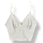 Bozzolo  Light Gray Ribbon V-Neck Cami Top Spaghetti Strap Tank Small Lolita Photo 0