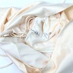 Lucy in the Sky NWOT  Satin Lace-Up Mini Dress - Champagne - S Photo 10