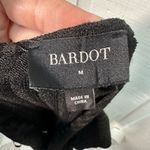 Bardot  Black V Neck Ribbed Long Sleeve Bodysuit Size Medium NWT Photo 6