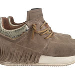 Esseutesse Suede Fringe Sneaker Photo 0