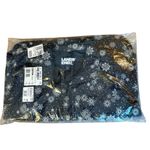 Lands' End Insulated Vest Black White Snowflakes Womens Size Medium Petite New Photo 9