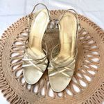 Escada Gold Strappy Heeled Sandals Size EU 38 Photo 1