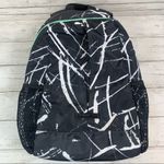 Fabletics Marble Print Backpack Black Mint White Workout Bag Photo 2