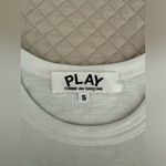 MINT Comme Des Garçons PLAY Short Sleeve White Classic Small Heart Shirt S XS Photo 7