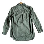 Madewell Tomboy Workshirt Army/Olive Green Button Down Long Sleeve Shirt Size XS Photo 9