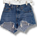 Levi's Levi’s 501 button fly cut off distressed denim shorts Photo 0