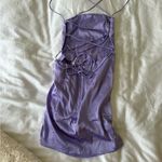 Lucy in the Sky  purple mini dress, ties in the back Photo 2