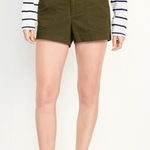 Old Navy NWT  High Rise OG Chino Shorts Size Medium - Green Photo 0