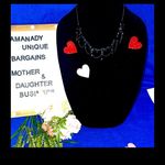 Claire's Chandelier Statement Necklace Chunky Boho Prom Formal Black Tone Photo 1