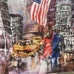 City Streets  Water Color Print Giant Bag Photo 1