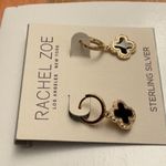 Rachel Zoe NWT  Sterling Silver Clover Earrings Photo 1