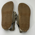 Sorel Women's Out N About Plus Leather Green Flats Sandals Size 7 Photo 5